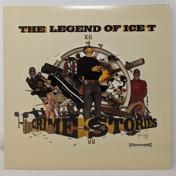Ice T - The Legend Of Ice T: Crime Stories 3 LP Vinyl Set 2023 Clear Red Vinyl - Picture 1 of 6